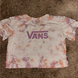Vans Purple and Orange Short Sleeve Tee